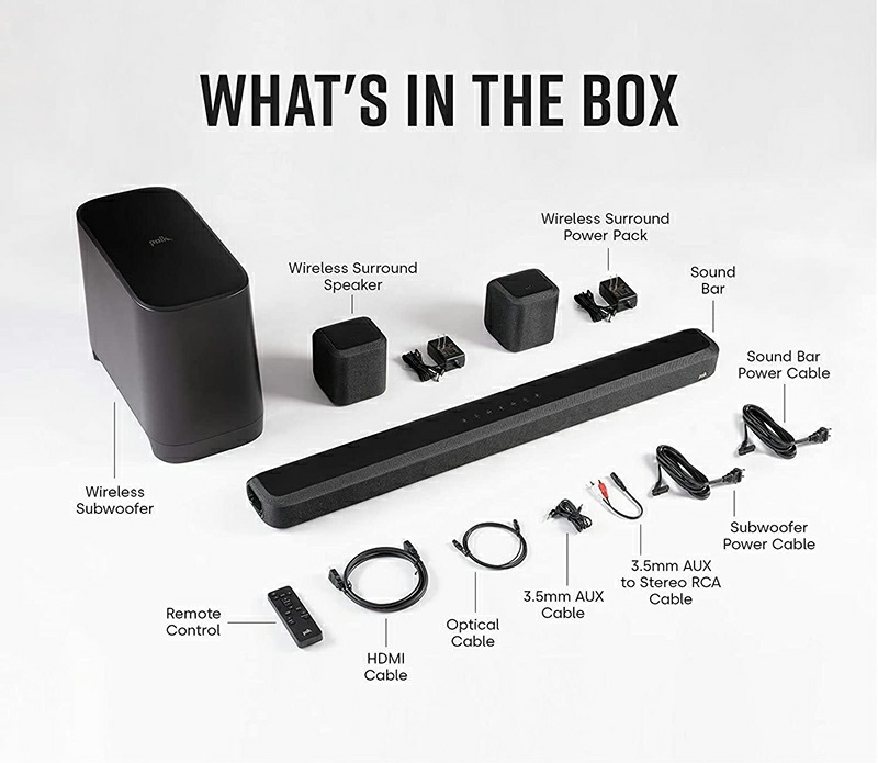 Loa Polk Audio True Surround III mở hộp