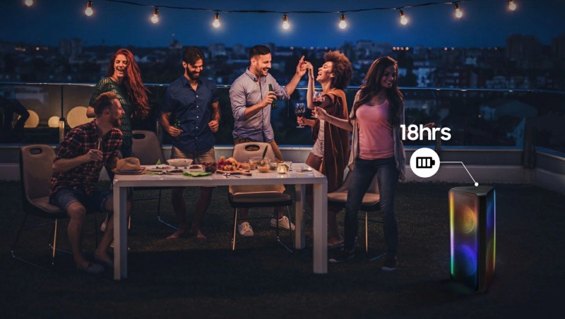 Thời lượng pin loa Samsung MX-ST50B/XV