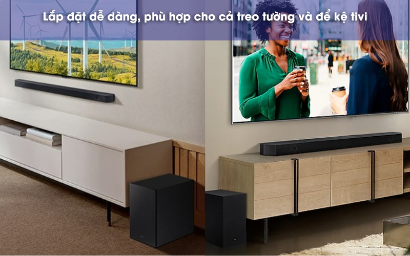 loa samsung hw q630b có thể lắp đặt dễ dàng