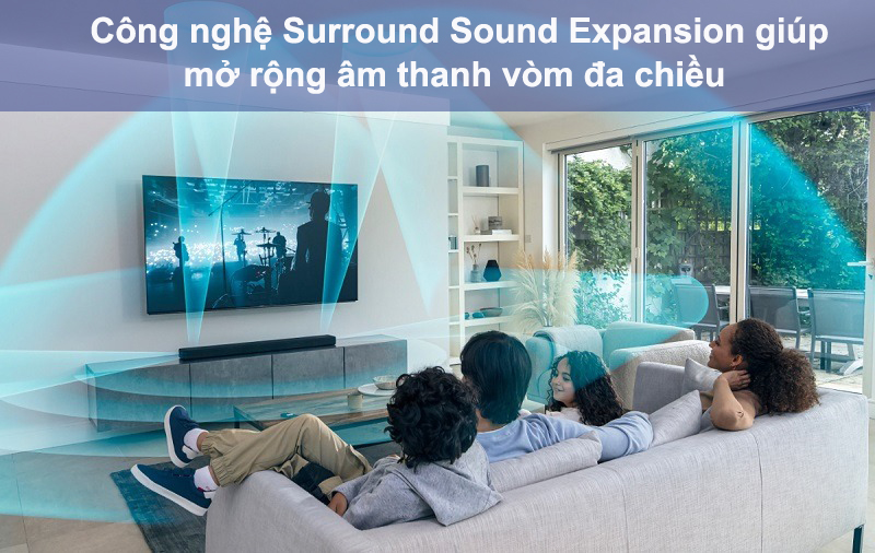 Samsung HW K550 có công nghệ Surround Sound Expansion