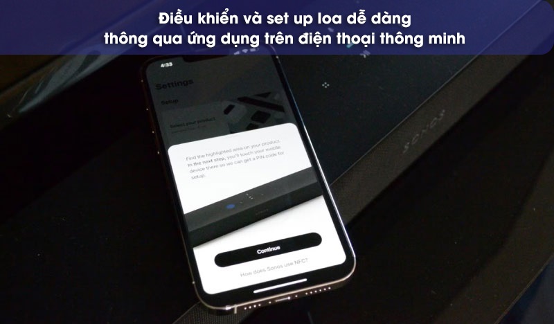 loa soundbar sonos beam sub 4 điều khiển bằng ứng dụng