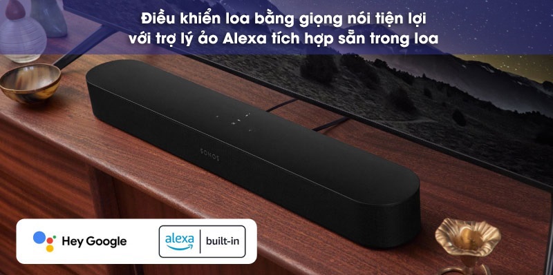 loa soundbar sonos beam sub 4 tích hợp trợ lý ảo