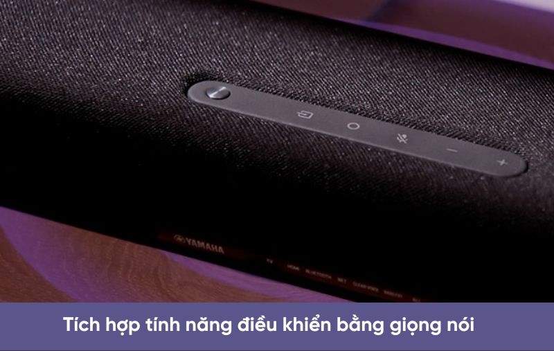 loa soundbar yamaha true x bar 40a tích hợp tính năng điều khiển bằng giọng nói
