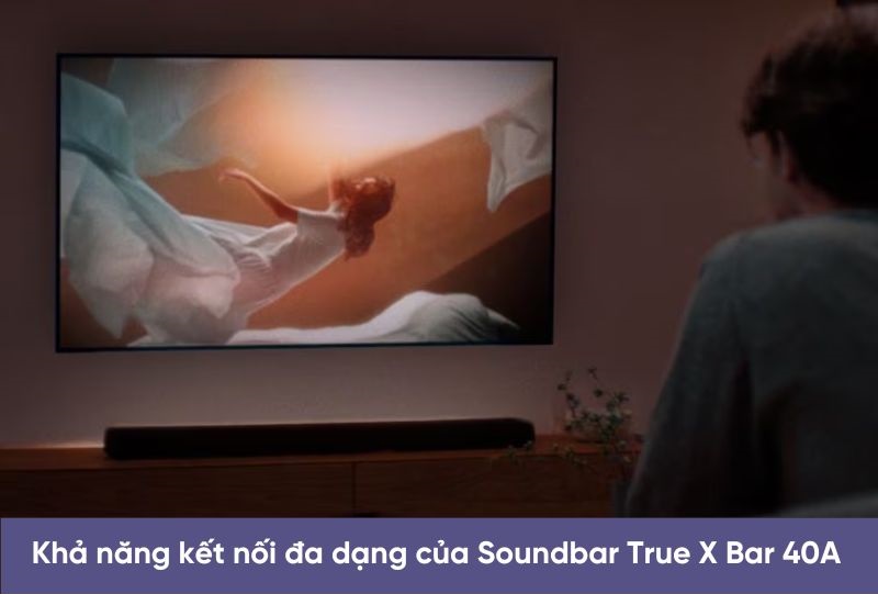 loa soundbar yamaha true x bar 40a với khả năng kết nối đa dạng