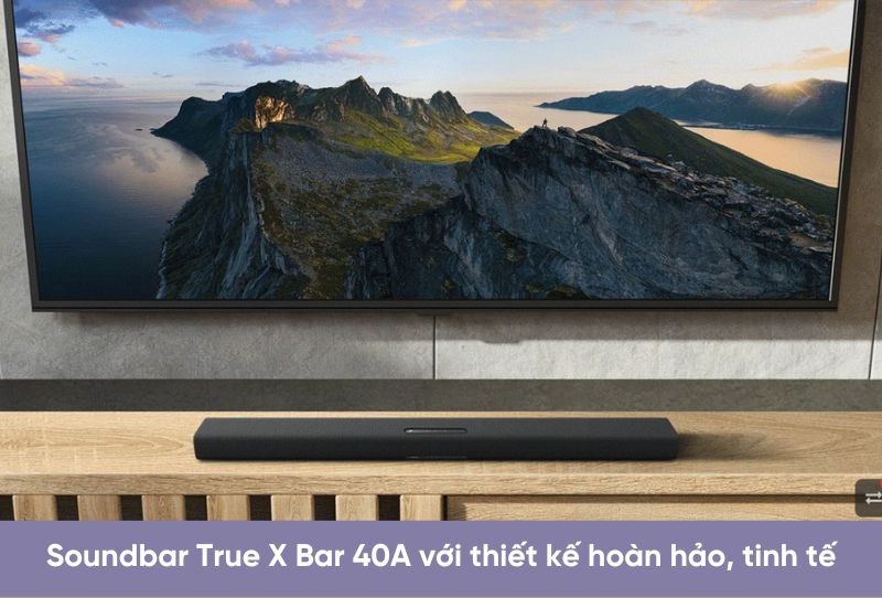 loa soundbar yamaha true x bar 40a với thiết kế hoàn hảo