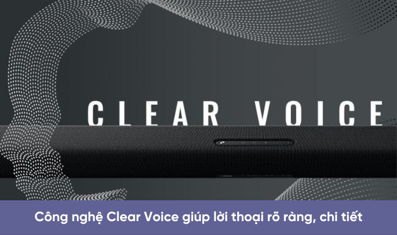 loa soundbar yamaha true x bar 50a (sr-x50a) với công nghệ clear voice