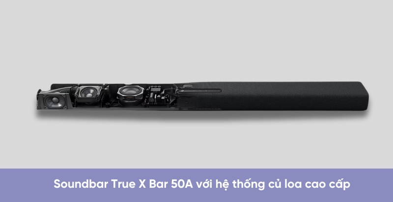 loa soundbar yamaha true x bar 50a (sr-x50a) với hệ thống củ loa cao cấp
