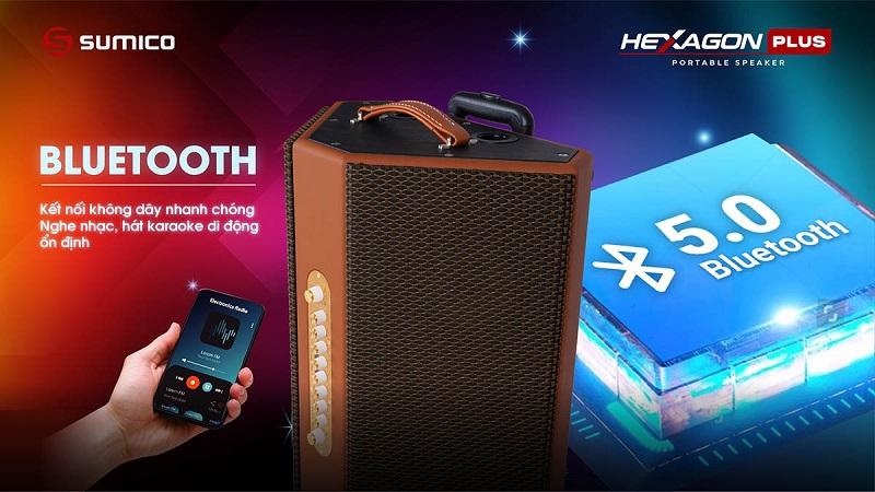loa sumico hexagon plus với kết nối linh hoạt