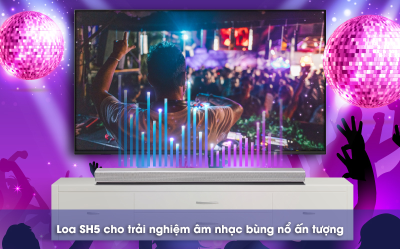 loa thanh lg sh5 nghe nhạc