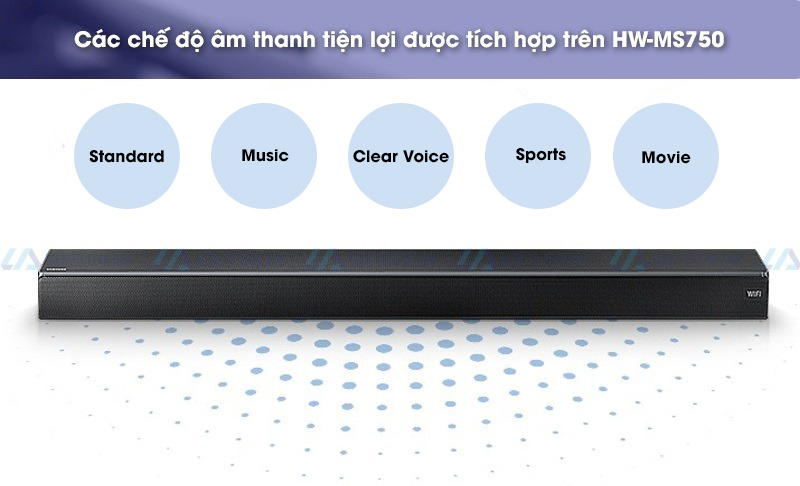 samsung hw-ms750 có các chế độ âm thanh