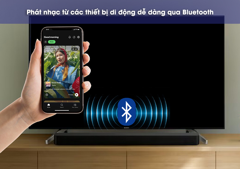 loa thanh sony ht-s350 kết nối bluetooth