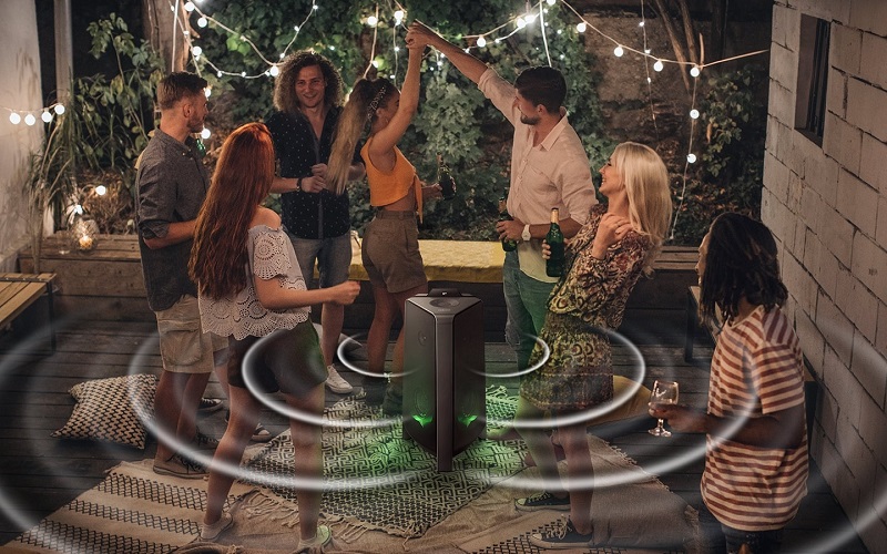 loa tháp mx-t40 với âm thanh sôi động mạnh mẽ