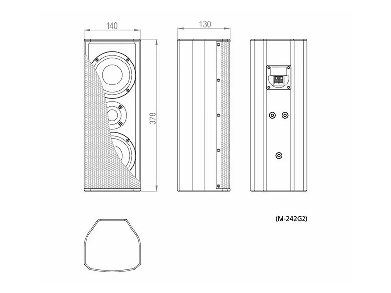 Loa SE-Audiotechnik M-242G2 mô phỏng chi tiết