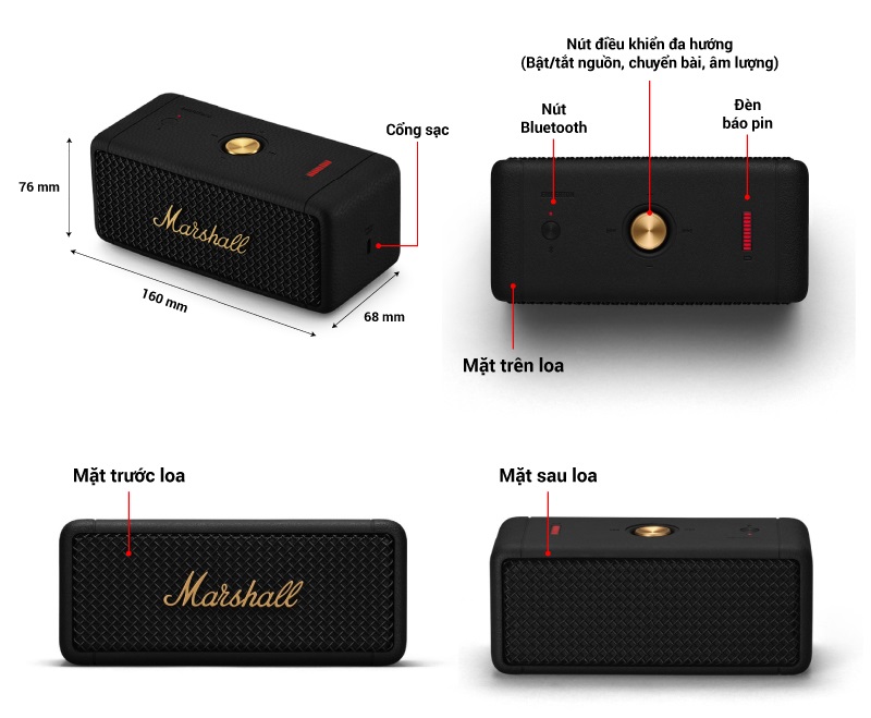 marshall emberton 2 thông số kỹ thuật