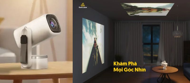 máy chiếu beecube x1 gen 3 thiết kế linh hoạt