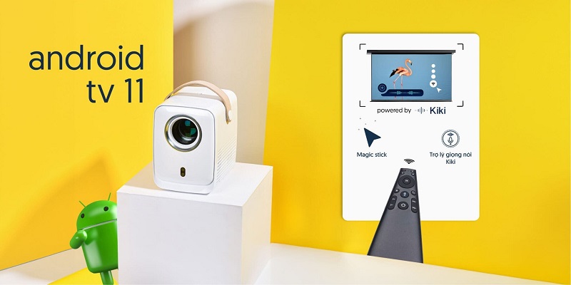 máy chiếu beecube x2 max gen 4 tích hợp bộ xử lý android