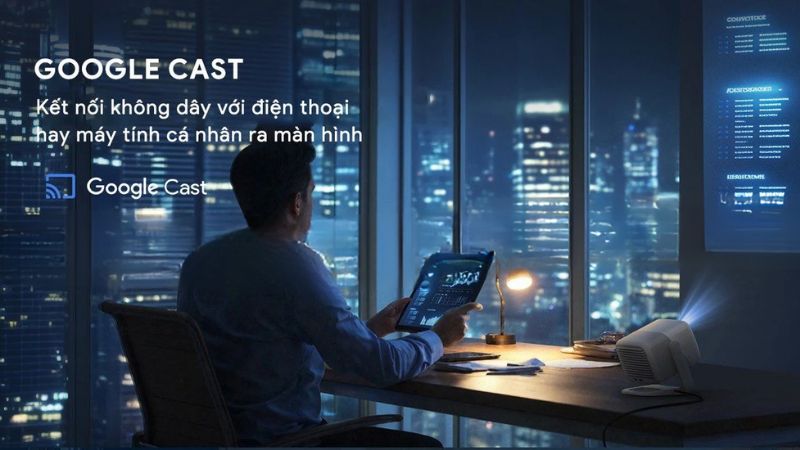 máy chiếu jmgo n1s 4k kết nối đa dạng