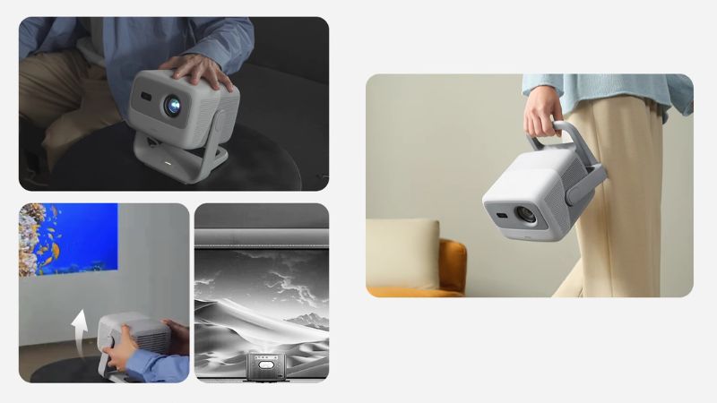 máy chiếu jmgo n1s 4k thiết kế linh hoạt