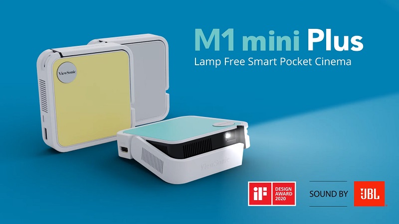 máy chiếu viewsonic m1 mini plus với thiết kế siêu nhỏ gọn