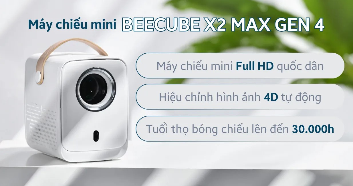 Máy chiếu mini BeeCube X2 Max Gen 4 chính hãng