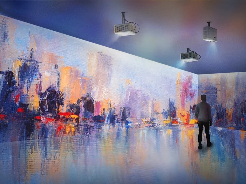 máy chiếu viewsonic ls711w với công nghệ laser lân quang