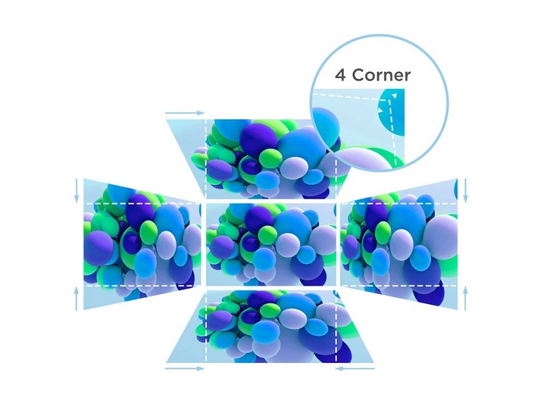 máy chiếu viewsonic ls711w với tính năng cân chỉnh hình chiếu