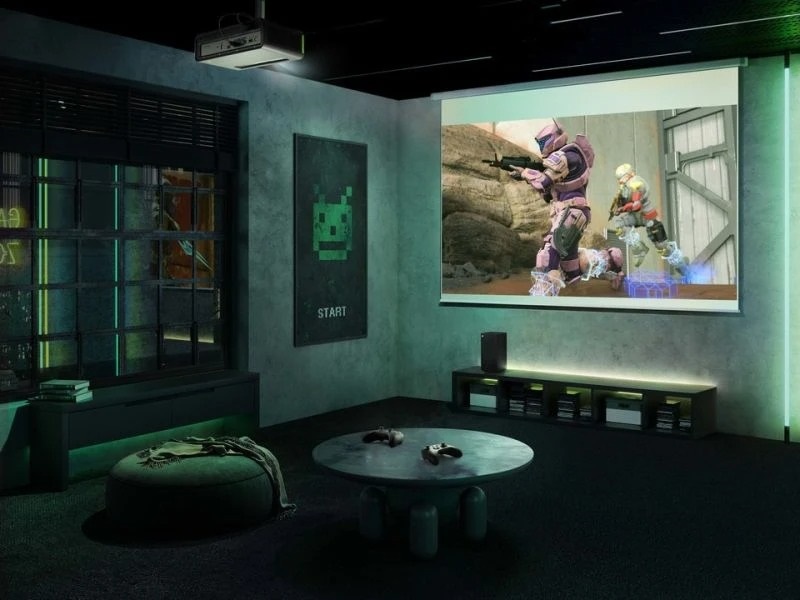 máy chiếu viewsonic x1-4k tối ưu chơi game xbox