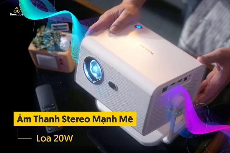 máy chiếu x2 max gen 5 tích hợp loa 20w