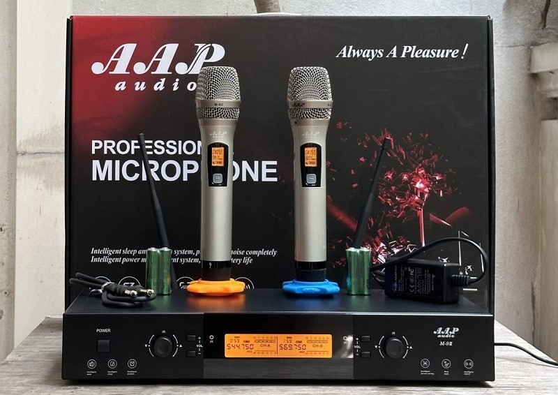 micro không dây aap m-9 ii với thiết kế nhỏ gọn chắc chắn