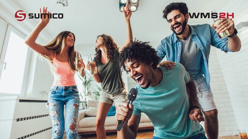 micro karaoke 2 kênh wms2h