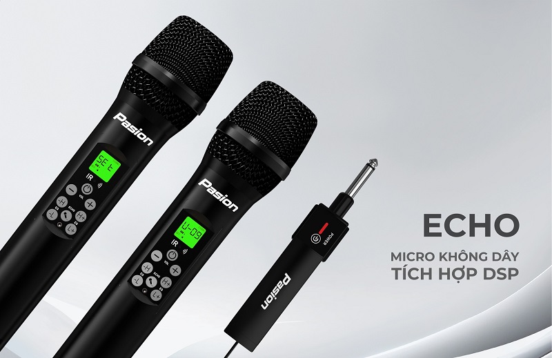 micro không dây paramax pasion echo với thiết kế linh hoạt