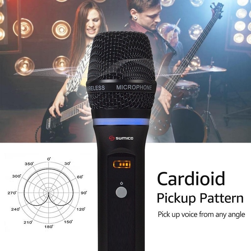 micro không dây sumico uhf-200 với chất lượng âm thanh chuyên nghiệp