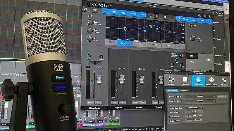 micro presonus revelator thu âm và trộn