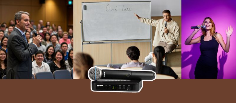 micro shure blx24 b58 ứng dụng