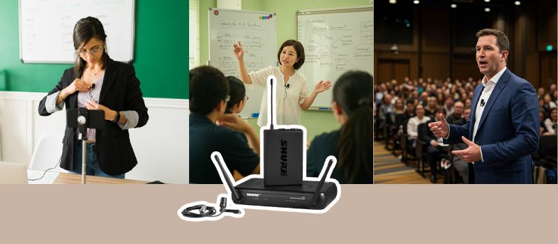 micro shure svx14a cvl ứng dụng đa dạng