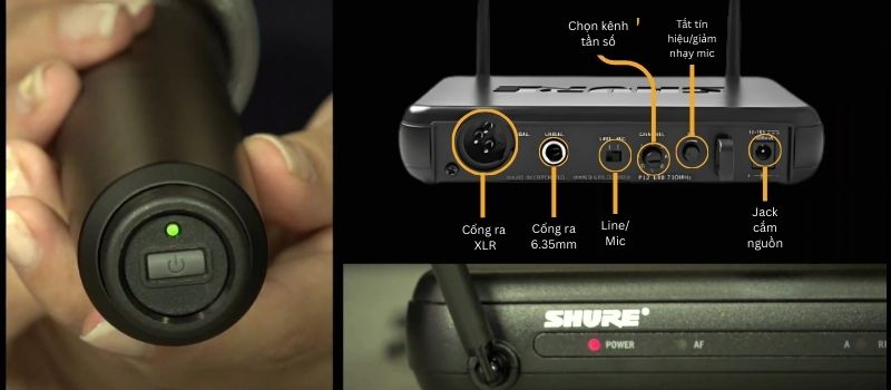 micro shure svx24a pg58 kết nối linh hoạt