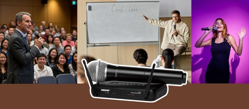 micro shure svx24a pg58 ứng dụng