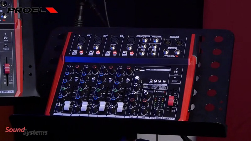 mixer proel playmix 10 kết nối linh hoạt