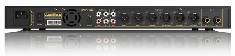 Mixer P'SOUND D-5000 cổng kết nối