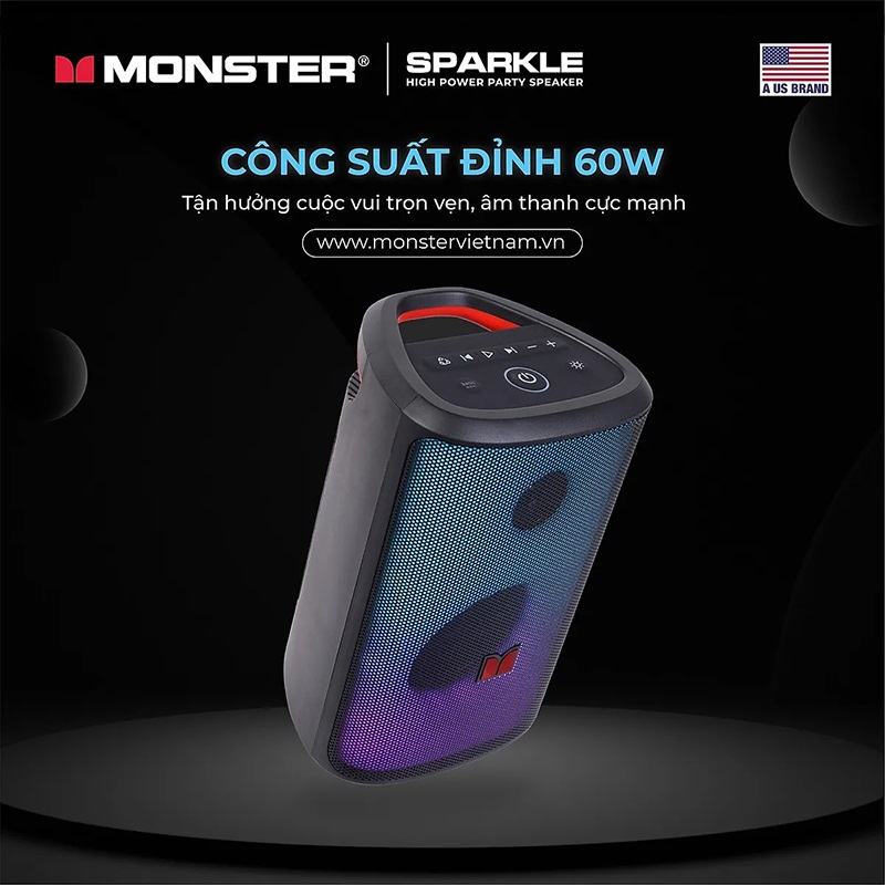 Loa di động Monster Sparkle công suất