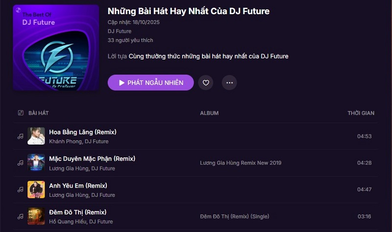 nhạc tuyển dj future