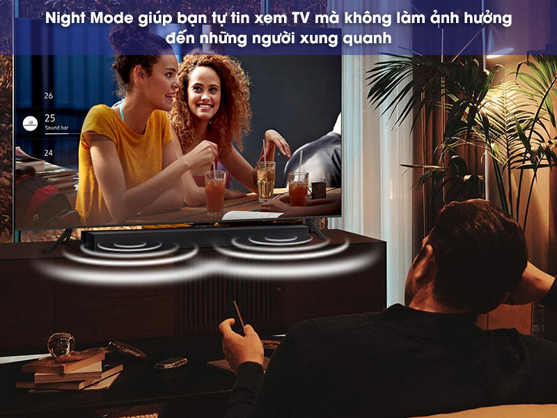 night mode trên loa thanh hw-c450