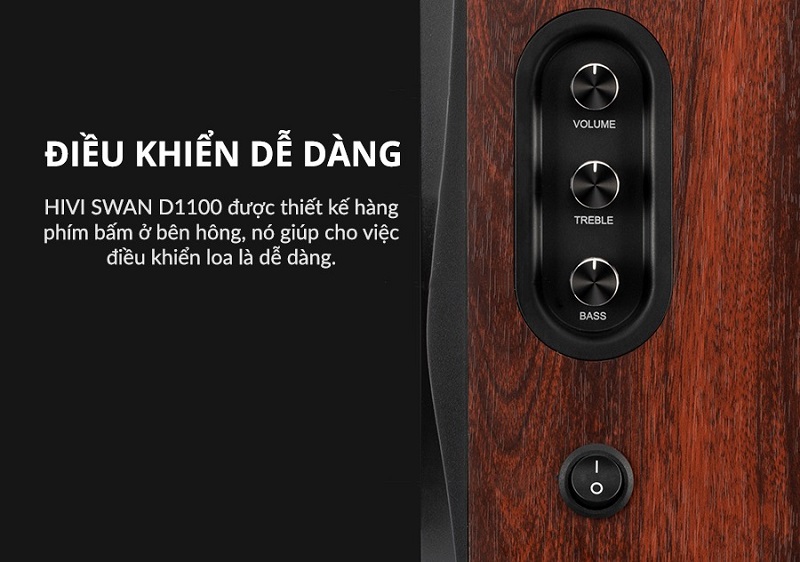 nút điều khiển trên loa hiv swan d1100