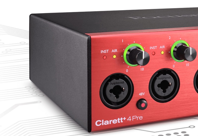phần mềm cho audio interface focusrite clarett 4pre