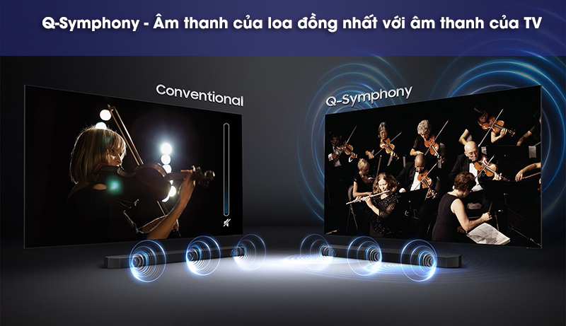 q-symphony trên loa thanh hw q700b