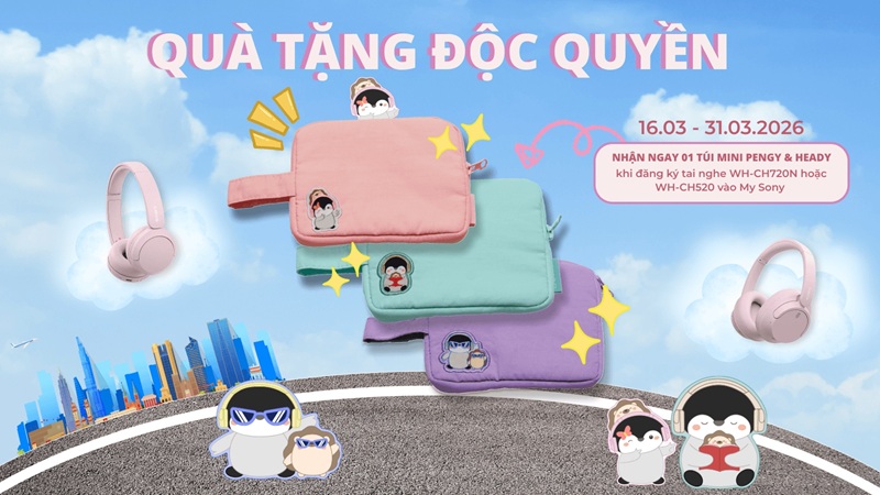 quà tặng độc quyền tai nghe sony wh-ch720n sony wh-ch520