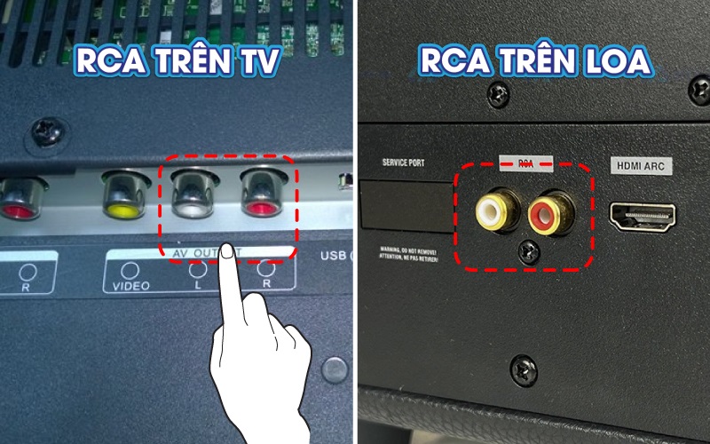 rca trên tv vs rca trên loa