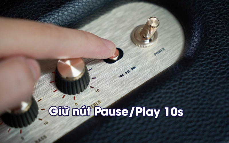 reset loa marshall stanmore 3 để chữa lỗi kết nối với iphone