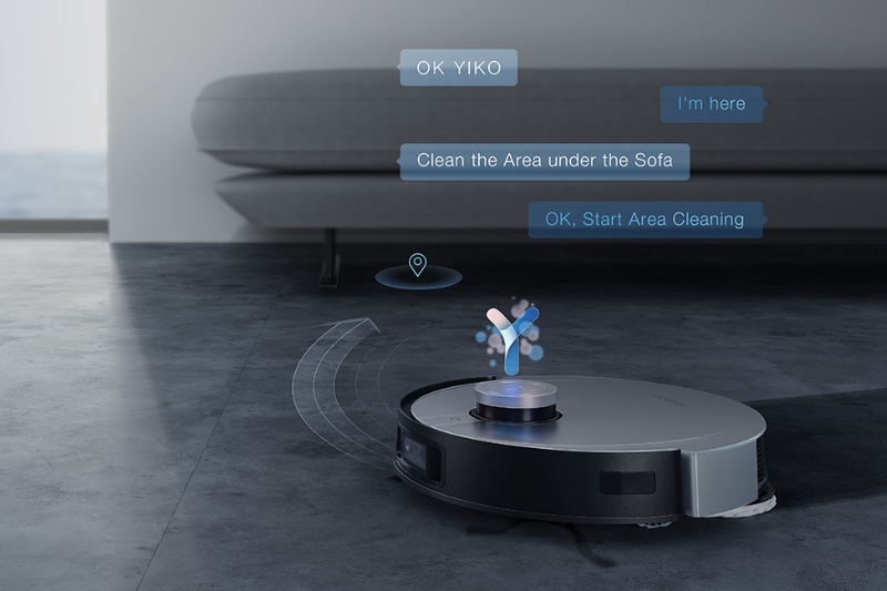 robot hút bụi ecovacs trợ lý giọng nói yiko