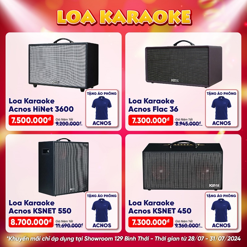 loa karaoke acnos giảm giá